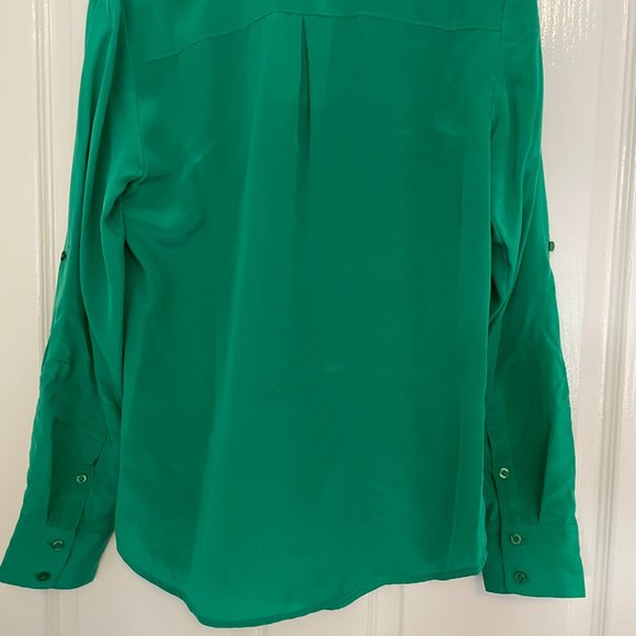 Green silk shirt - Picture 5 of 7